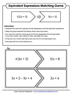 Pre-Algebra and Algebra  Worksheets Learning Tool