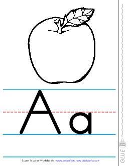 Alphabet Banner (Black & White; Coloring Book Style) Worksheet