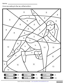 Double Mystery Picture (Color-by-Number ) Olympics Worksheet