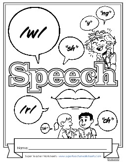 Speech Subject Covers Worksheet