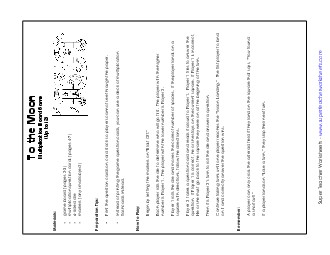 Multiplication Board Game: To the Moon (0-12) Worksheet