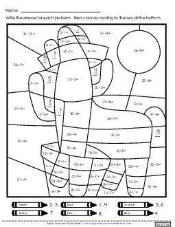 Double Mystery Picture (Division) Worksheet