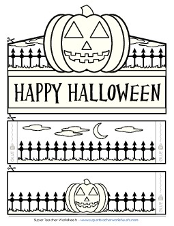 Crown: Pumpkin Halloween Worksheet