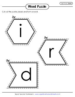 New Word Puzzle: Friend Worksheet