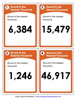 Rounding To Nearest Thousand Worksheet