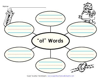 Word Web (-ot) Word Families Worksheet