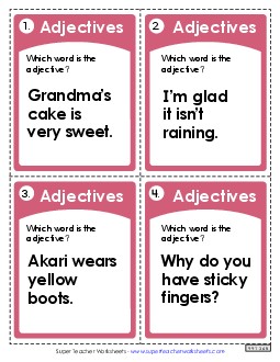 Adjectives: Basic Worksheet