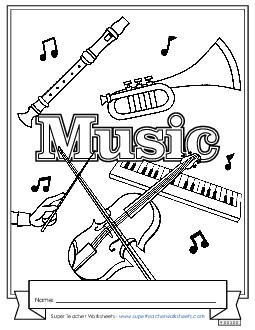 Music Subject Covers Worksheet