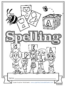 Spelling Subject Covers Worksheet