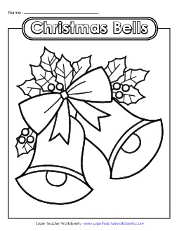 Christmas Bells Free Worksheet