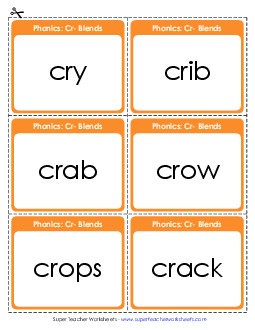 Flashcards  Phonics Blends Worksheet