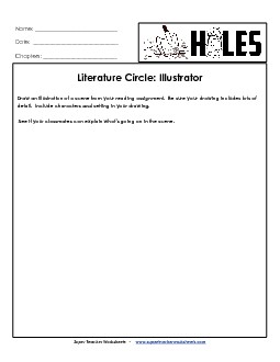 Lit. Circles: Illustrator Book Holes Worksheet