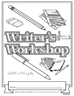 Writer\'s Workshop Subject Covers Worksheet