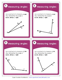 Angles: Measurement Worksheet