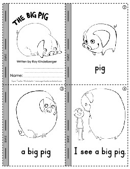 Mini-book: -ig Words Minibooks Worksheet