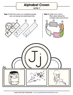 Letter J Hat Alphabet Worksheet