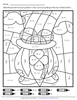 Double Mystery Picture: Division Worksheet