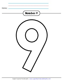 Outline - Number 9 Number Families Worksheet