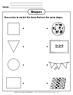 New Picture Matching: Real-Life Objects Worksheet