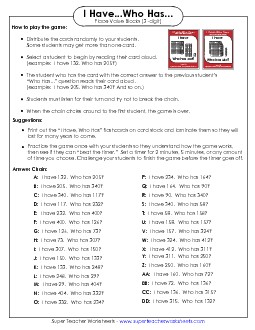 Place Value (3-Digits) Free Worksheet