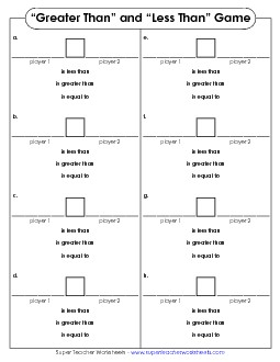 4-Digit Place Value Game Worksheet