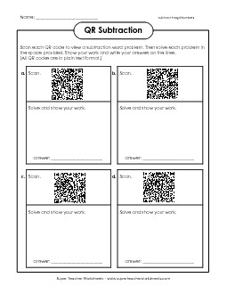 Subtraction (4-Digit Numbers) Worksheet