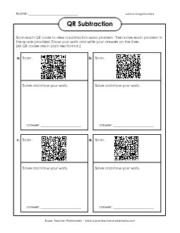 Subtraction (3-Digit Numbers) Worksheet