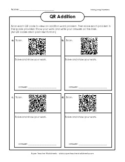 Addition (2-Digit Numbers) Free Worksheet