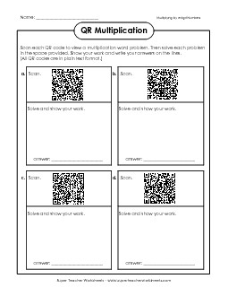 Multiplication (3-Digit by 2-Digit) Worksheet