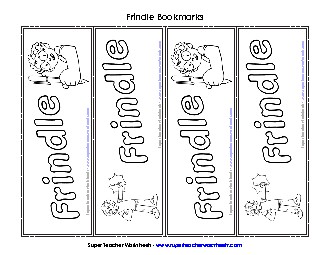 Frindle Bookmarks Books Worksheet