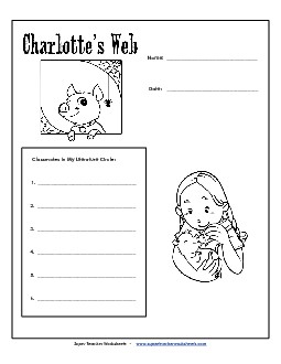 Lit. Circles: Cover Page Books Worksheet