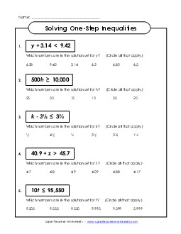 Inequalities  Classroom Teaching Material