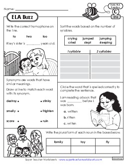 Daily ELA Review - ELA Buzz Classroom Teaching Material