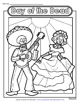 Skeletons Coloring Page Free Coloring Pages Worksheet