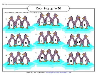 Penguin Counting Worksheet