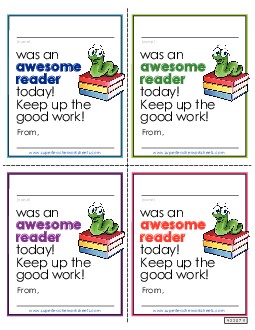 Awesome Reader Note Teachingtools Worksheet