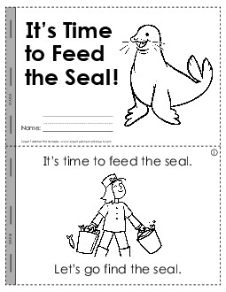 Time to Feed the Seal! Minibooks Worksheet