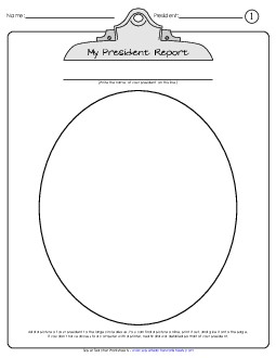 U.S. President Research Report 3rd Grade 3rd Grade Social Studies Worksheet