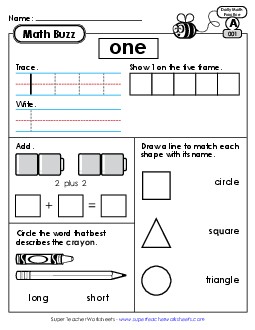 Daily Math Review - Math Buzz Free Printable Worksheet