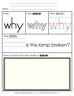 Worksheet 3: Why Sight Words Individual Worksheet