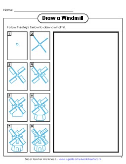 New Draw a Windmill Worksheet