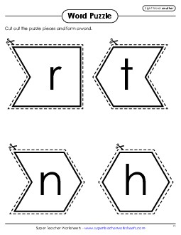 Word Puzzle: Another Sight Words Individual Worksheet