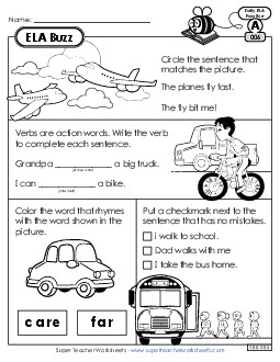 ELA Buzz: Week 2 Worksheets 6 through 10 Daily Ela Review Worksheet