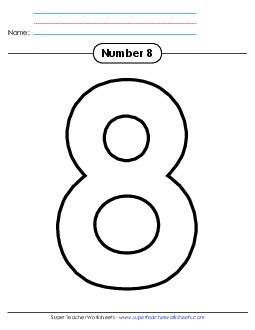 Outline - Number 8 Number Families Worksheet