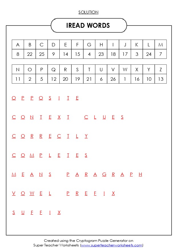 Cryptogram Puzzle Generator Solution