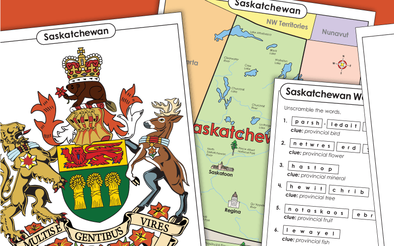 Saskatchewan Worksheets