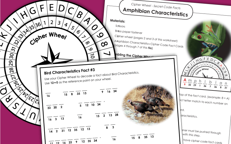 Printable Cipher Wheels 