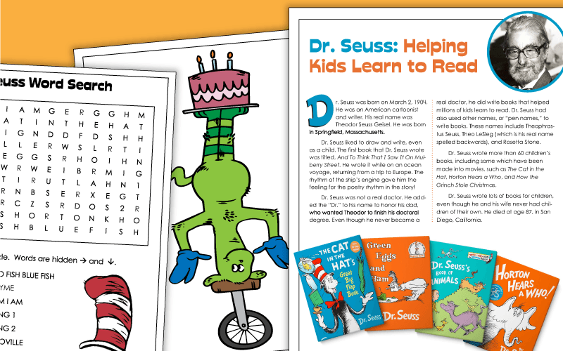 Dr. Seuss Worksheets