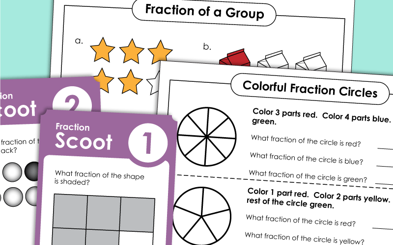 Basic Fraction Worksheets