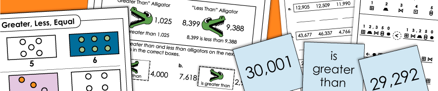 Comparing Numbers Worksheets